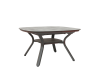Table Carrée extensible SAGAMORE 135/195x135 gris espace/hpl béton ciré