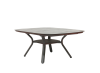 Table Carrée extensible SAGAMORE 135/195x135 gris espace/hpl béton ciré